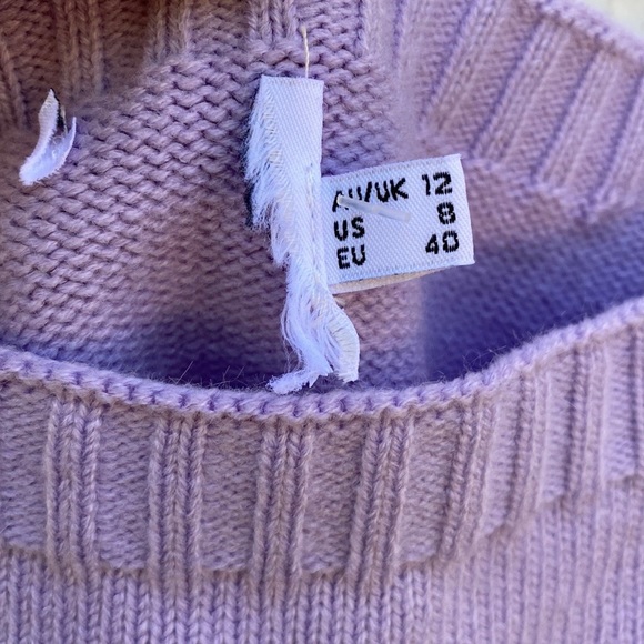 Princess Polly Womens 8 lavender purple cropped sweater tank top NWOT - Picture 5 of 6